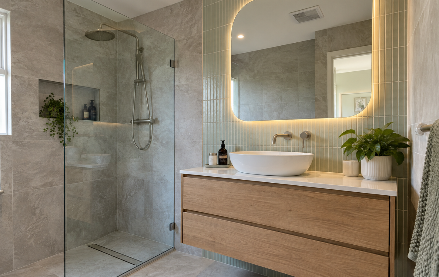 Exemple d’aménagement d’une salle de bain moderne