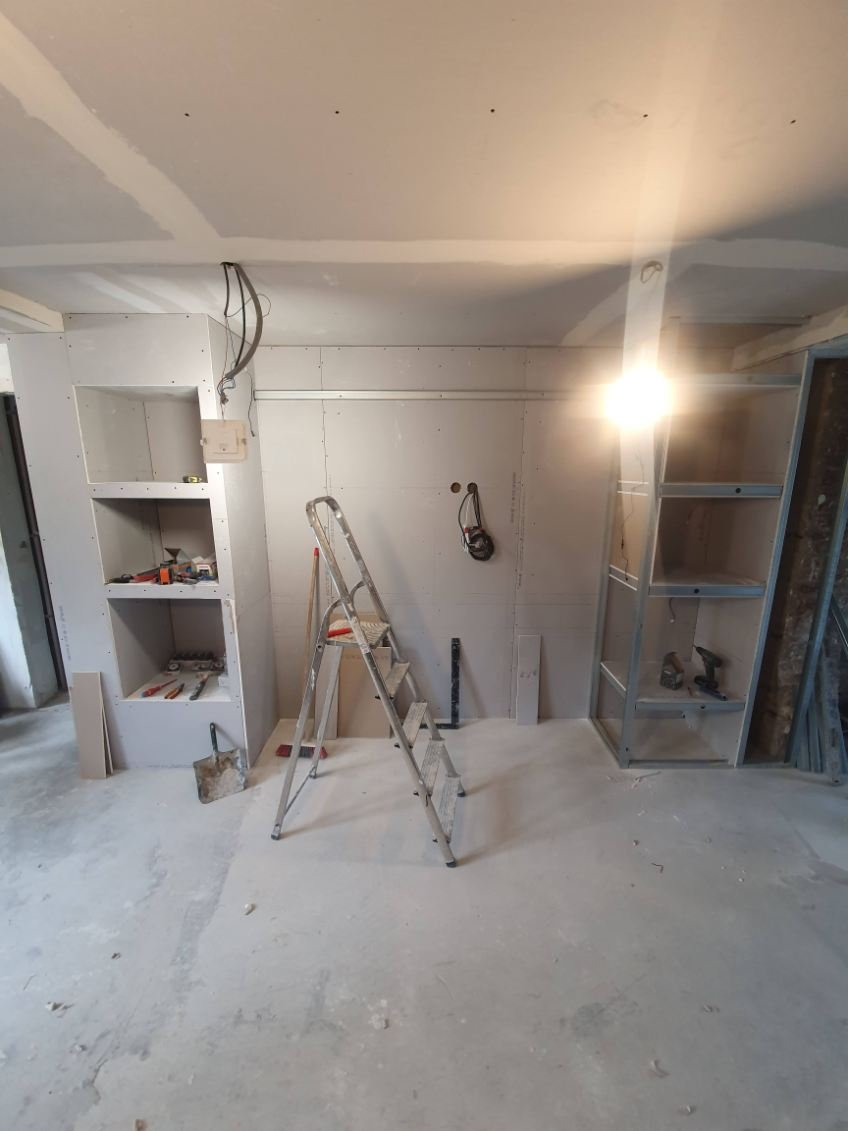 Préparation intérieure avant finitions — photo de chantier